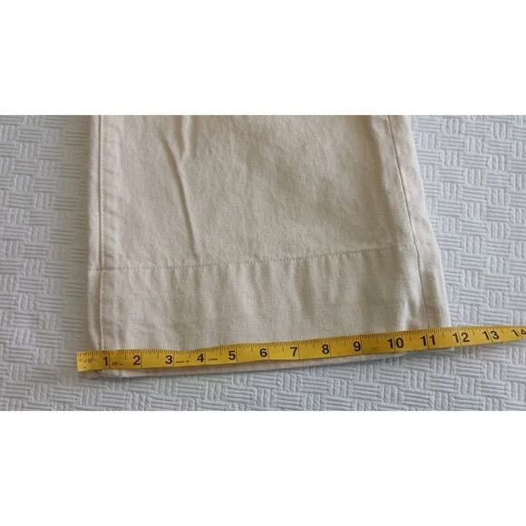 Triarchy Womens Ms Triarchy Jeans Sz 25 Wide Leg Off White Ivory‎ High Rise - Picture 7 of 8
